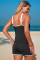 Aleumdr Tankini Swimsuits for Women Tummy Control Bathing Suits Sporty Two Piece High Waisted Swimwear with Shorts