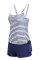Aleumdr Tankini Swimsuits for Women Tummy Control Bathing Suits Sporty Two Piece High Waisted Swimwear with Shorts