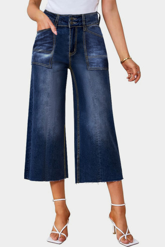 Bluing Cropped  jeans  pants