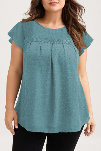 Haze Blue plus size top