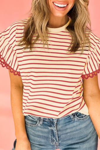 Gold Flame Style in Line Top