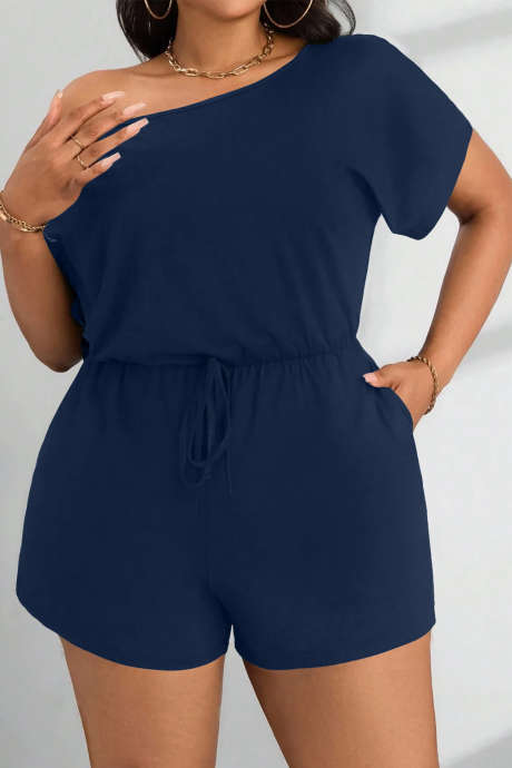 Navy Blue Plus-size jumpsuits