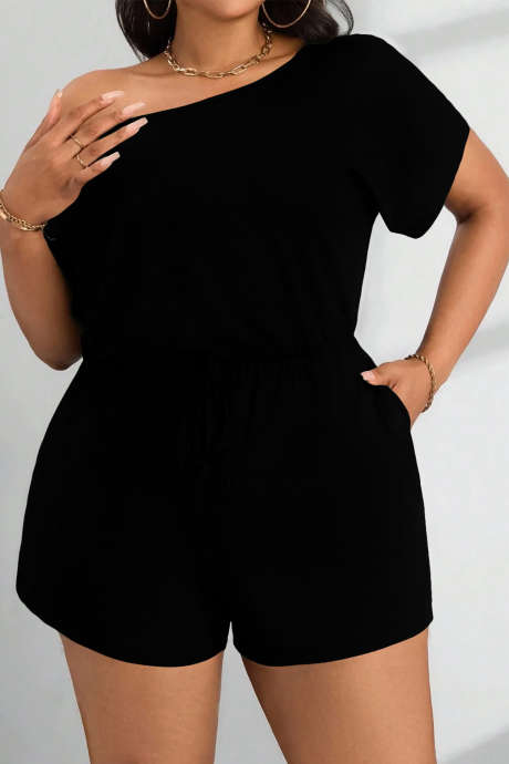 Black Plus-size jumpsuits