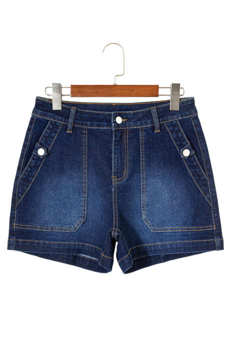 Ashleigh Blue PENNY PATCH POCKET DENIM SHORTS