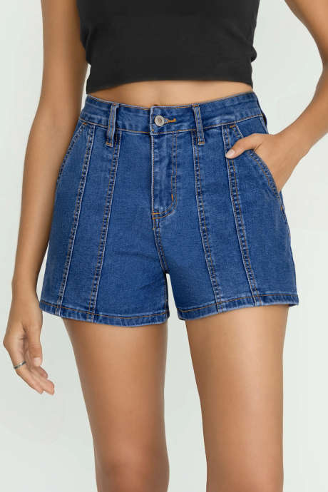 Dark Blue women's denim shorts