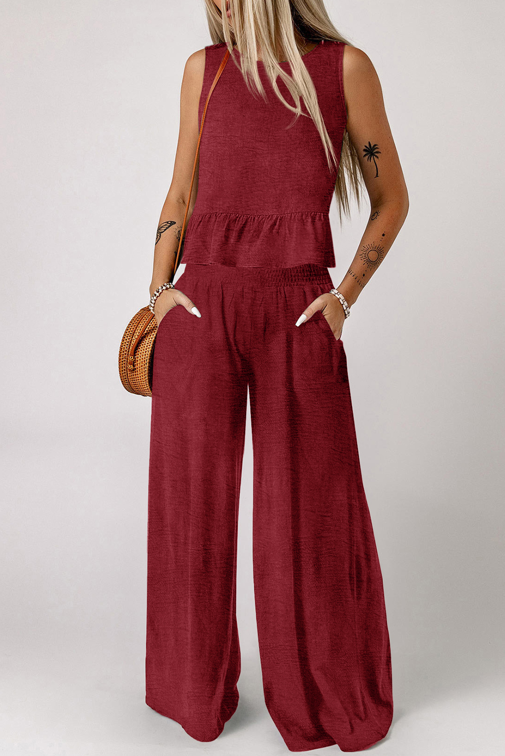 Red Dahlia Pants Sets