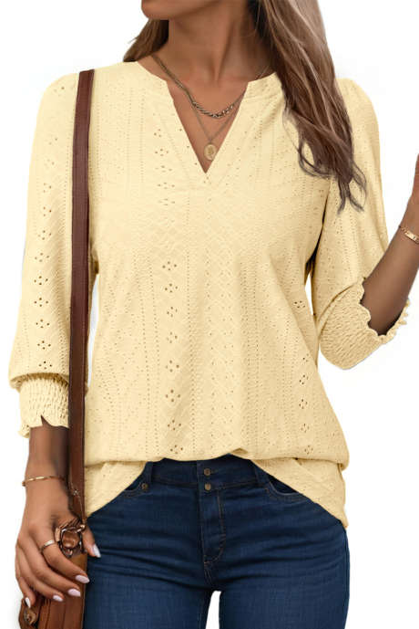 Yellow Cream Blouse
