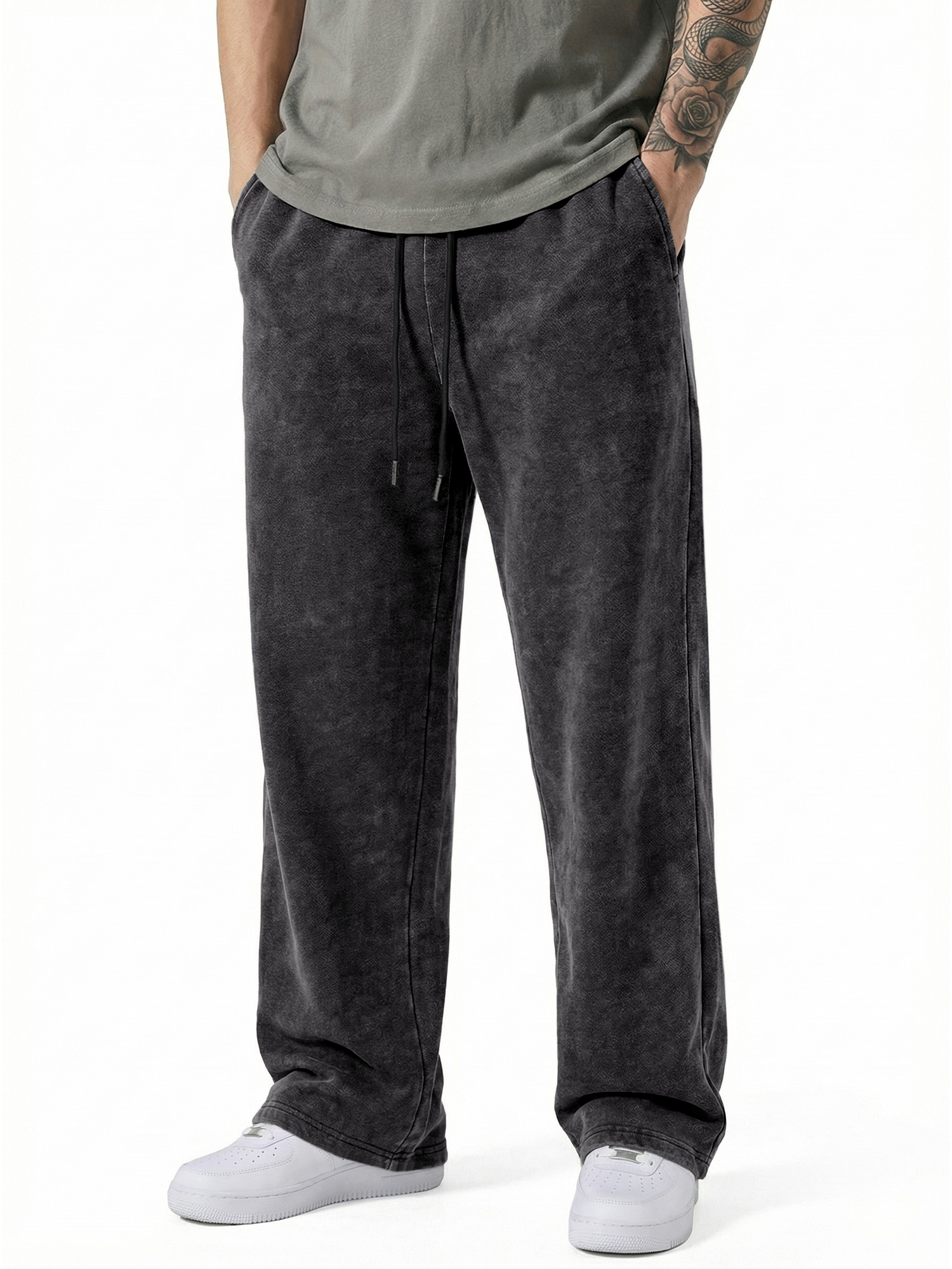 Black  Baggy Sweats