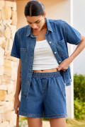 Light Blue women\'s denim set