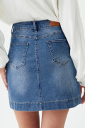 Dark Blue women\'s denim skirts
