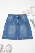 Dark Blue women\'s denim skirts