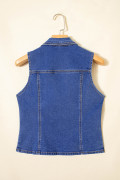 Dark Blue women\'s denim vest