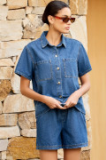 Light Blue women\'s denim set