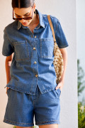 Light Blue women\'s denim set