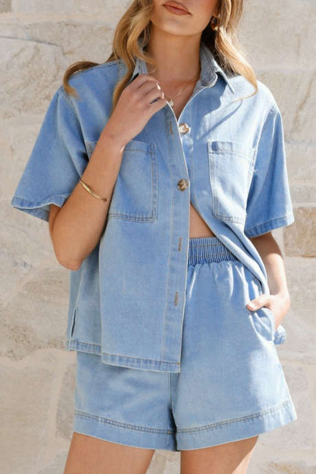 Iceland Blue women's denim set