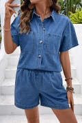 Light Blue women\'s denim set