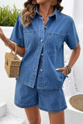 Light Blue women\'s denim set
