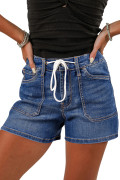 Dark Blue women\'s denim shorts