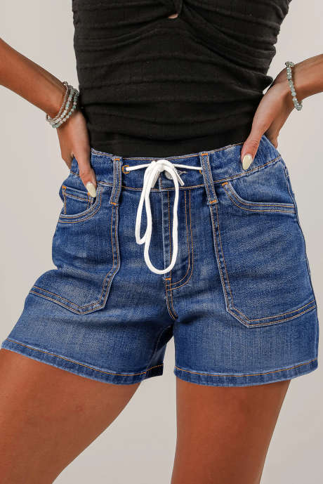 Dark Blue women's denim shorts