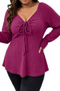 Rose Red plus size top