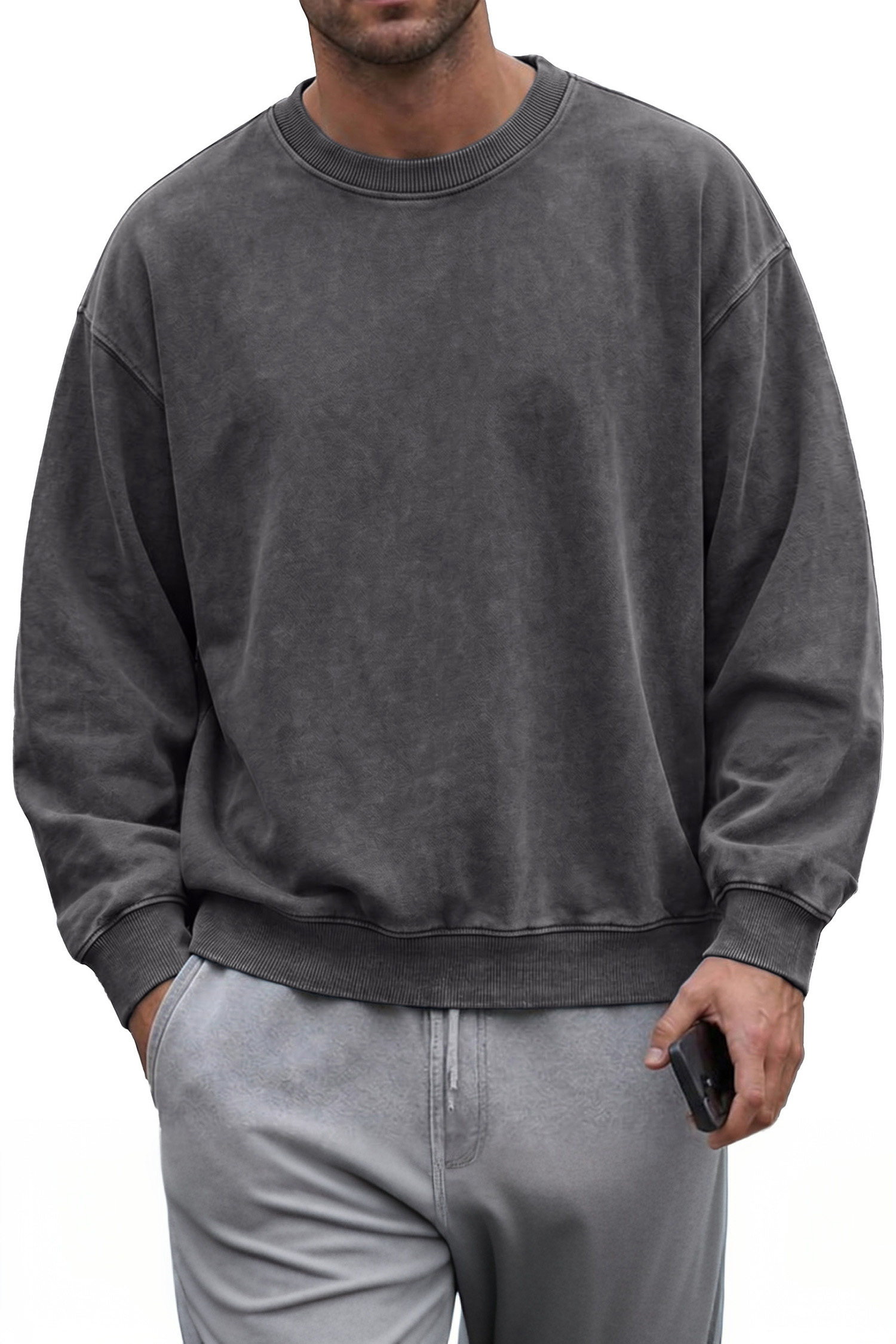 Dark Grey pullover hoodie