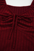 Burgundy plus size top