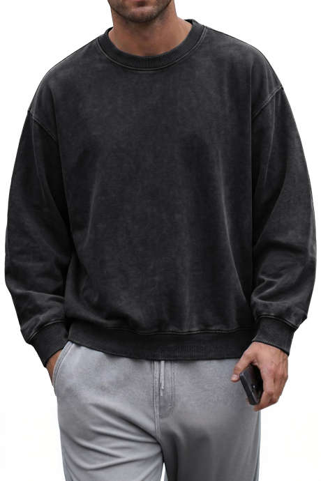 Black pullover hoodie