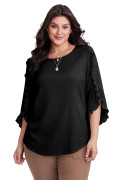 Black plus size top