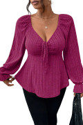 Rose Red plus size top