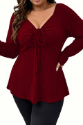 Burgundy Plus Size