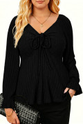 Black plus size top