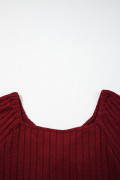 Burgundy plus size top