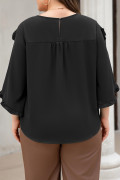 Black plus size top