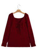 Burgundy plus size top