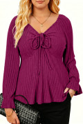 Rose Red plus size top