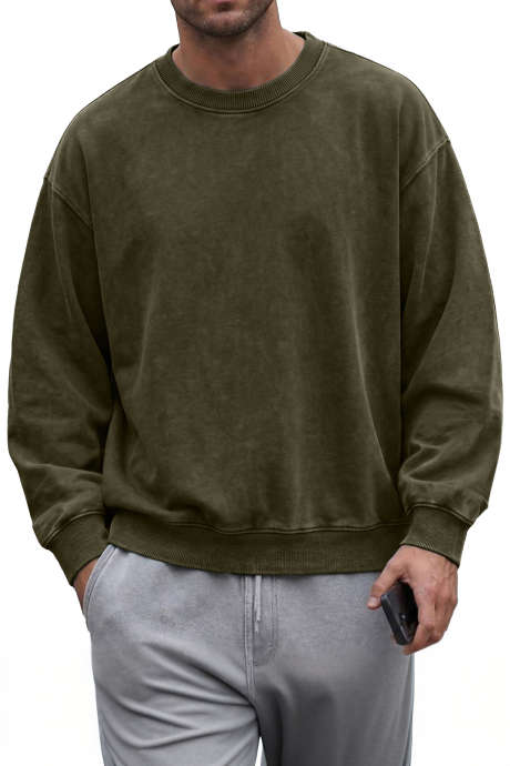 Moss Green pullover hoodie