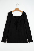 Black plus size top