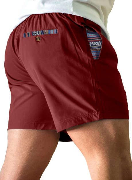 Red Dahlia JMIERR Men Shorts Elastic Waist Summer Quick Dry Drawstring Beach Athletic Gym 5 Inch Shorts